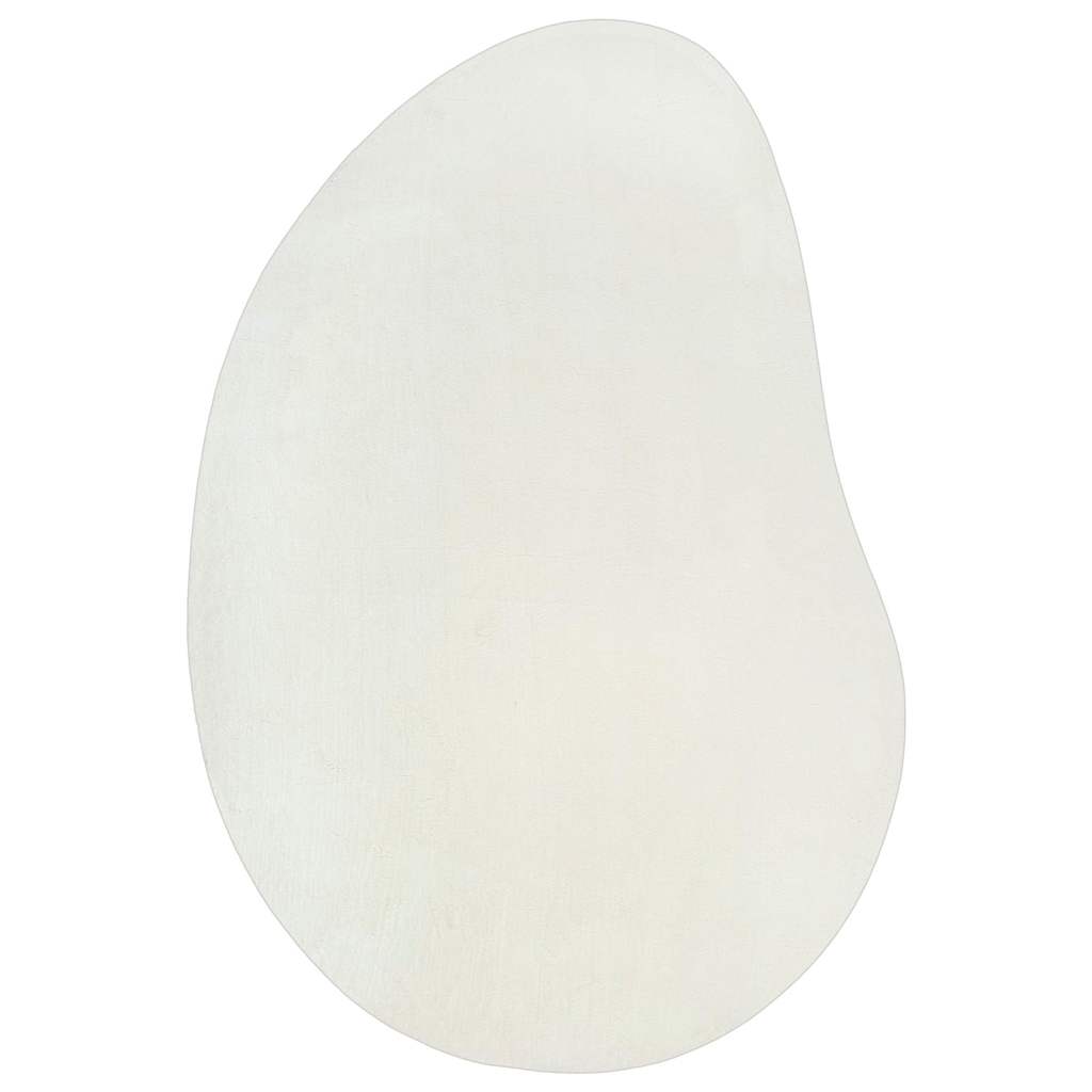 Teppich Creme 120 x 170 cm Polyester