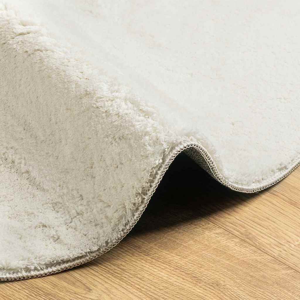 Bereichsteppiche HUARTE Creme 140 x 200 cm Polyester