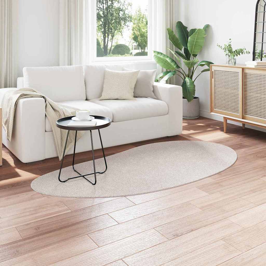Teppich HUARTE Sand 100 x 200 cm Polyester