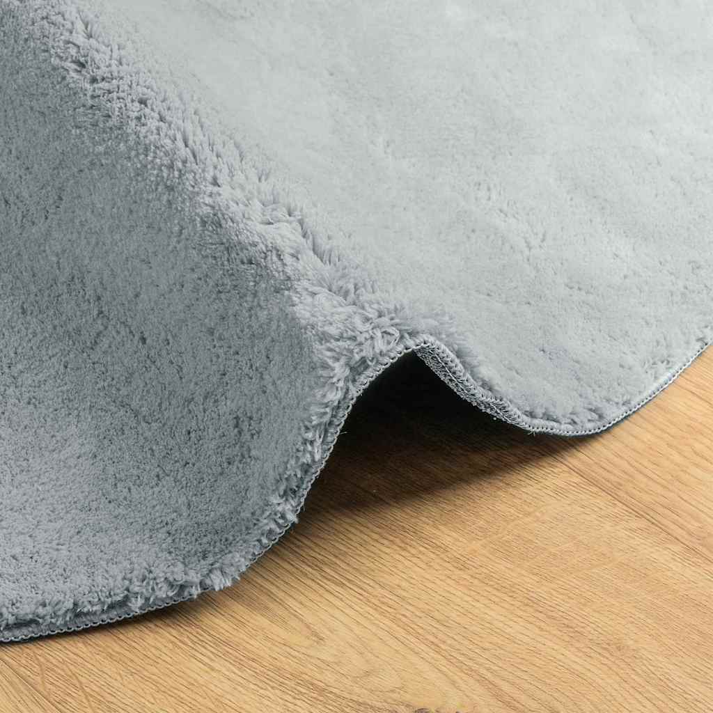 Teppich HUARTE Grau 100 x 200 cm Polyester