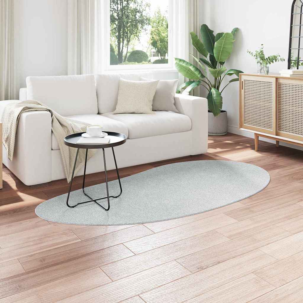 Teppich HUARTE Grau 100 x 200 cm Polyester