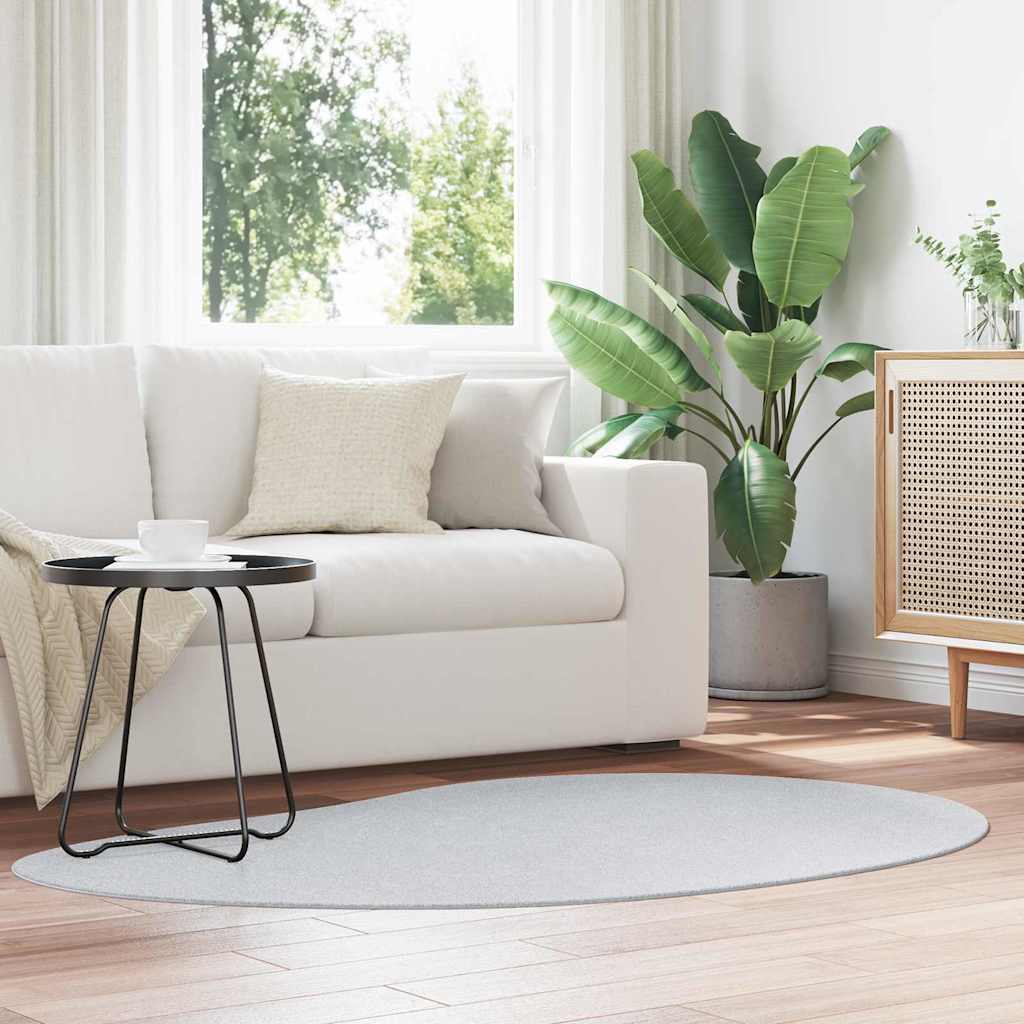 Teppich Grau 120 x 170 cm Polyester