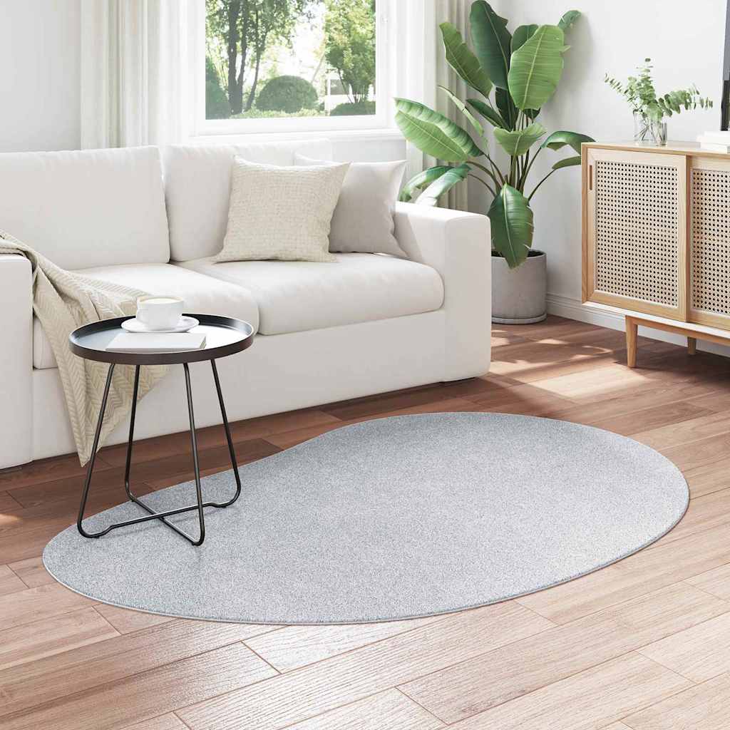 Teppich Grau 120 x 170 cm Polyester