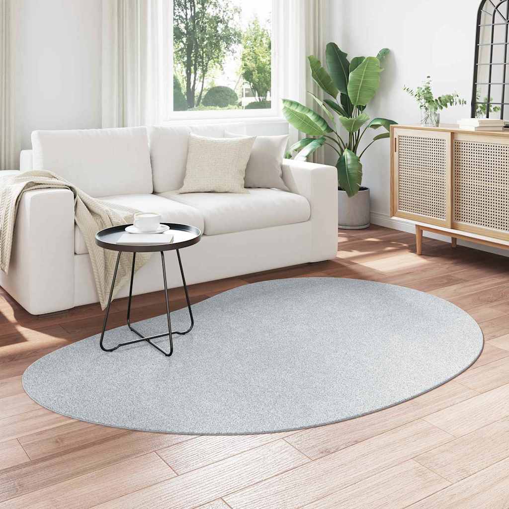 Teppich HUARTE Grau 140 x 200 cm Polyester