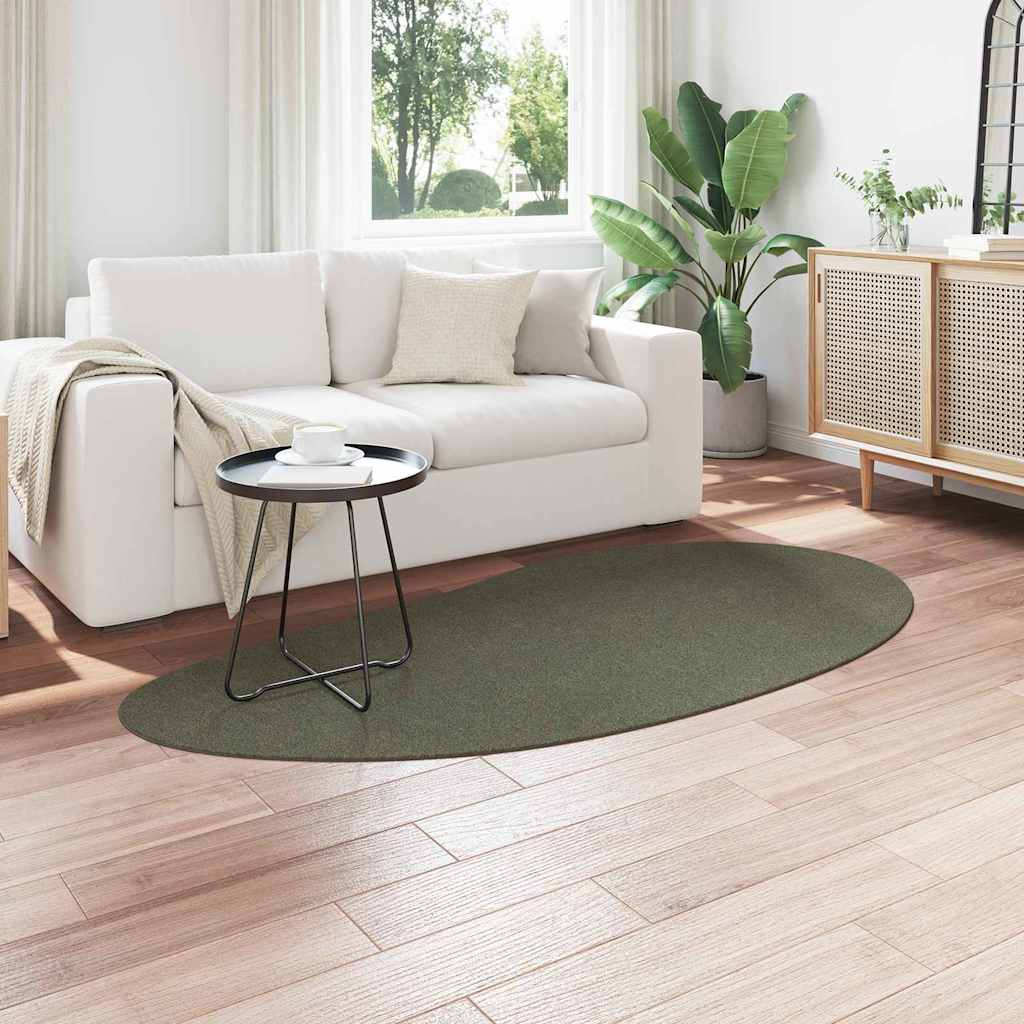 Teppich HUARTE Waldgrün 100 x 200 cm Polyester