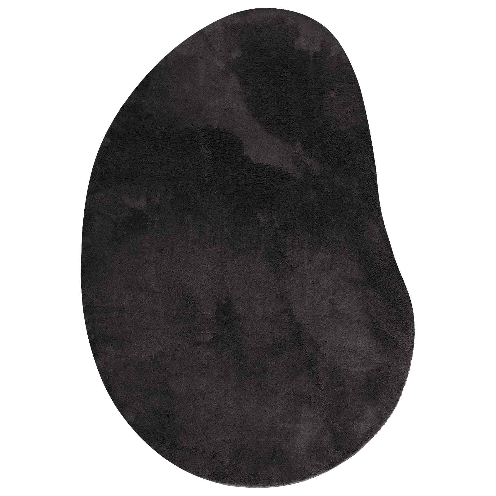 Teppich HUARTE Schwarz 80 x 150 cm Polyester