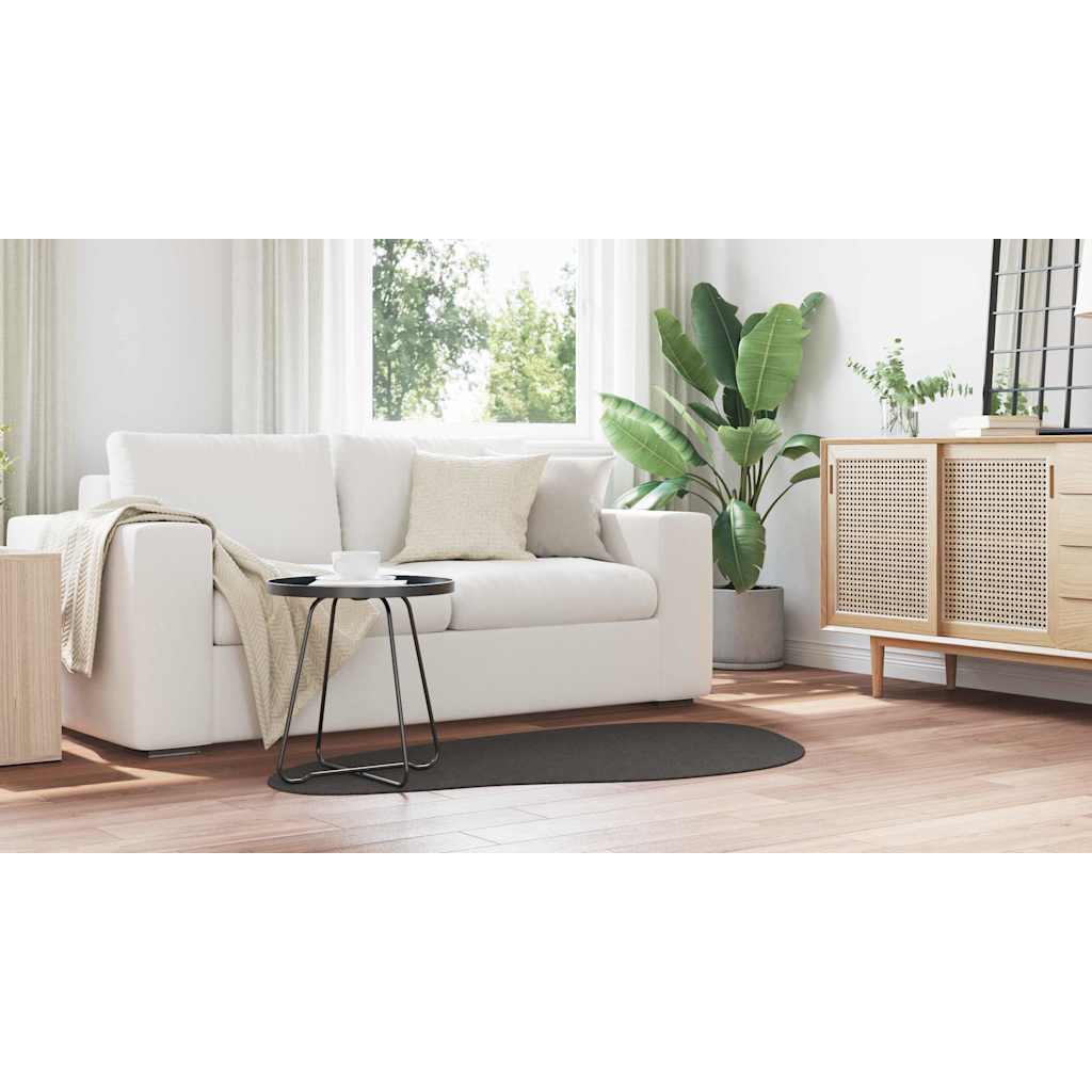 TeppichFaltbar HUARTE Anthrazit 80 x 150 cm Polyester