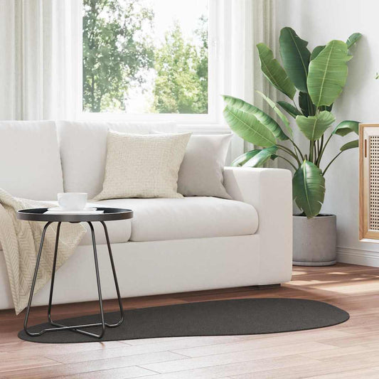 TeppichFaltbar HUARTE Anthrazit 80 x 150 cm Polyester