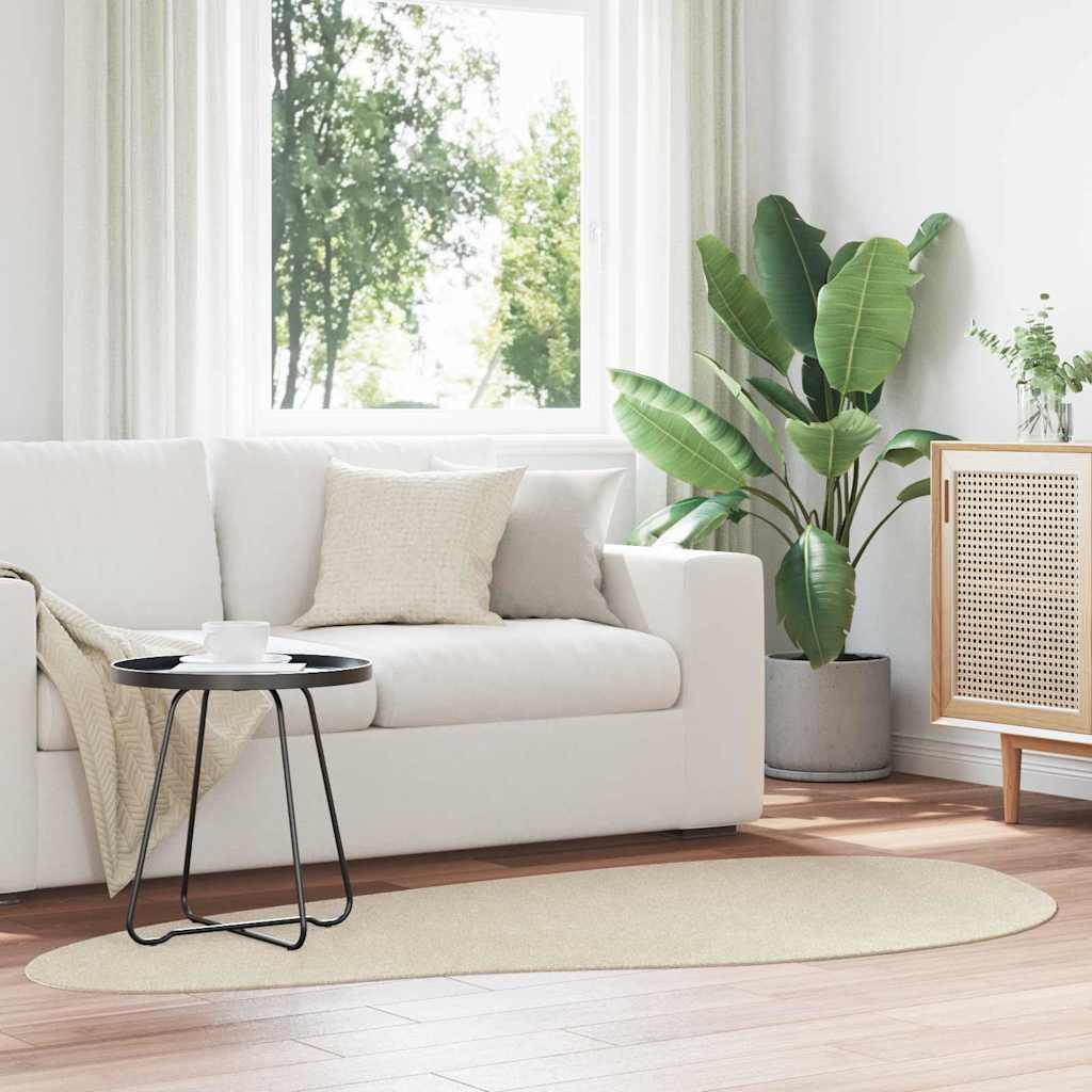 Teppich HUARTE Beige 100 x 200 cm Polyester