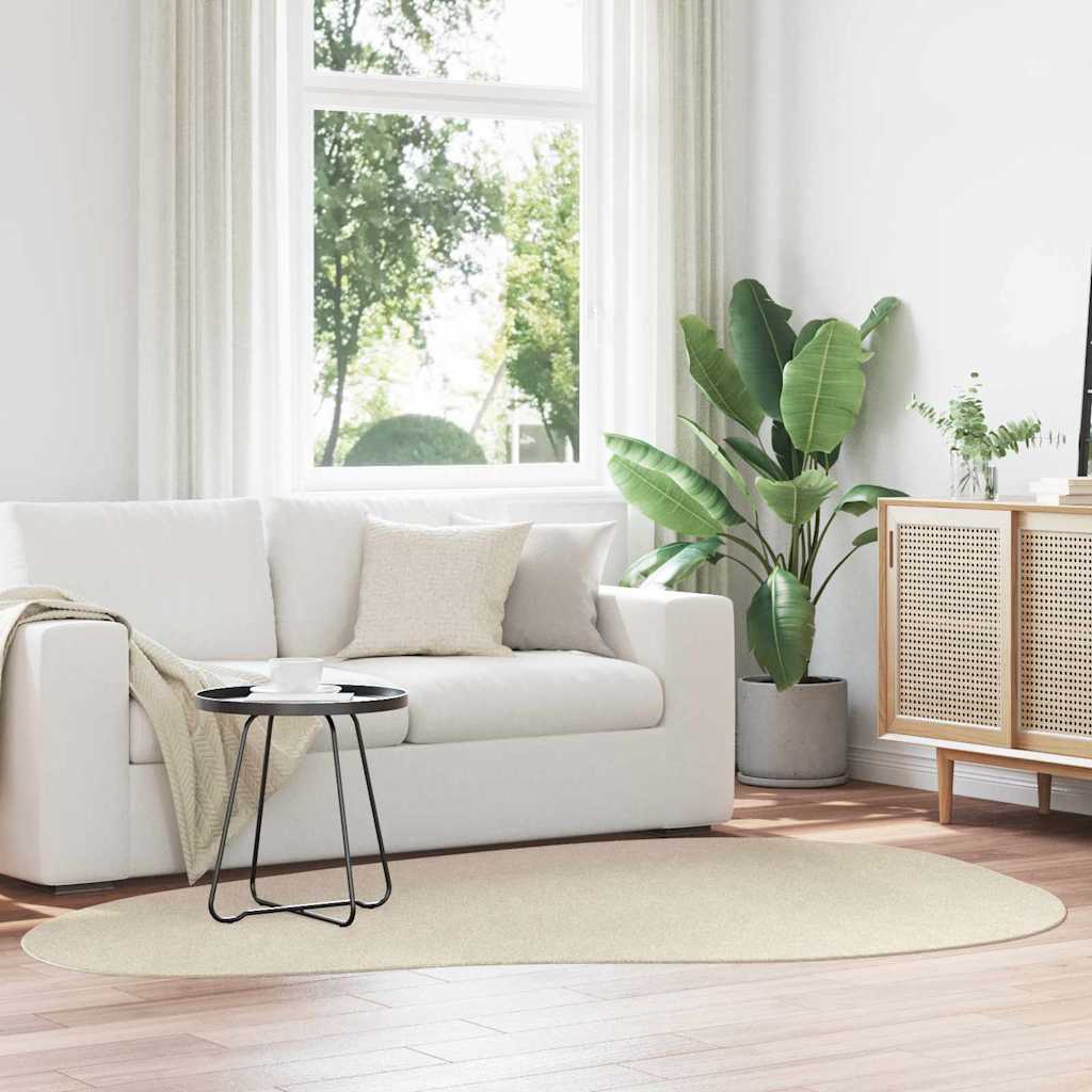 Teppich HUARTE Beige 160 x 230 cm Polyester