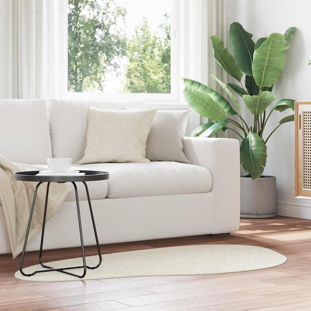 Bereichsteppiche HUARTE Creme 80 x 150 cm Polyester