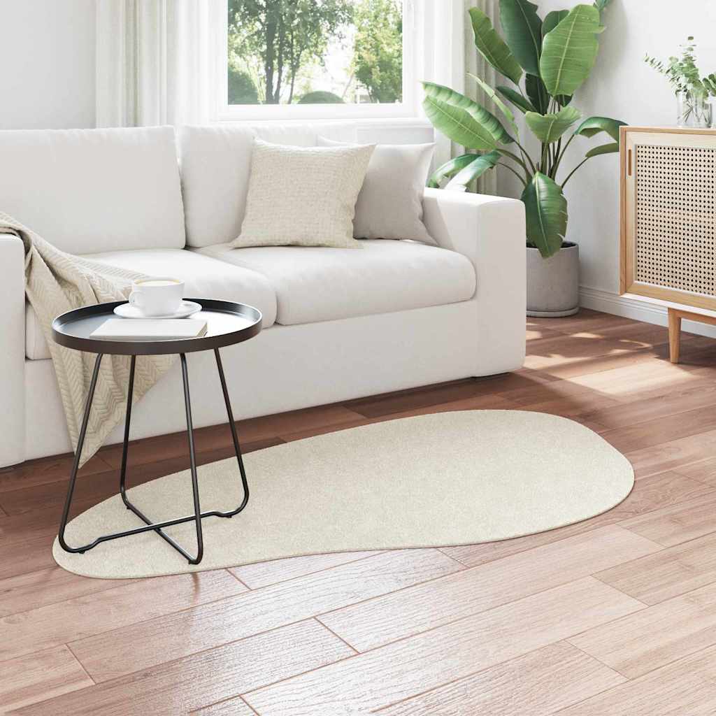 Bereichsteppiche HUARTE Creme 80 x 150 cm Polyester