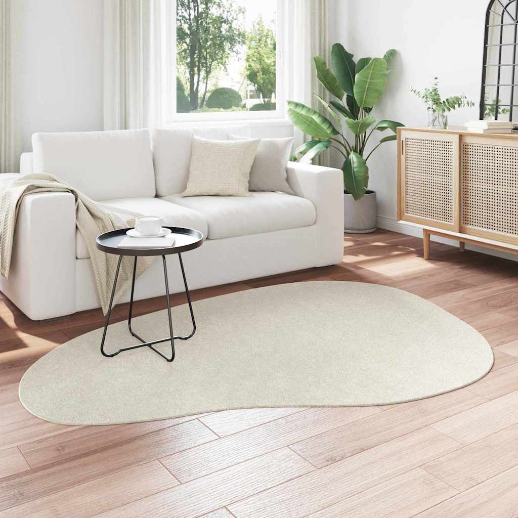 Teppich HUARTE Creme 140 x 200 cm Polyester