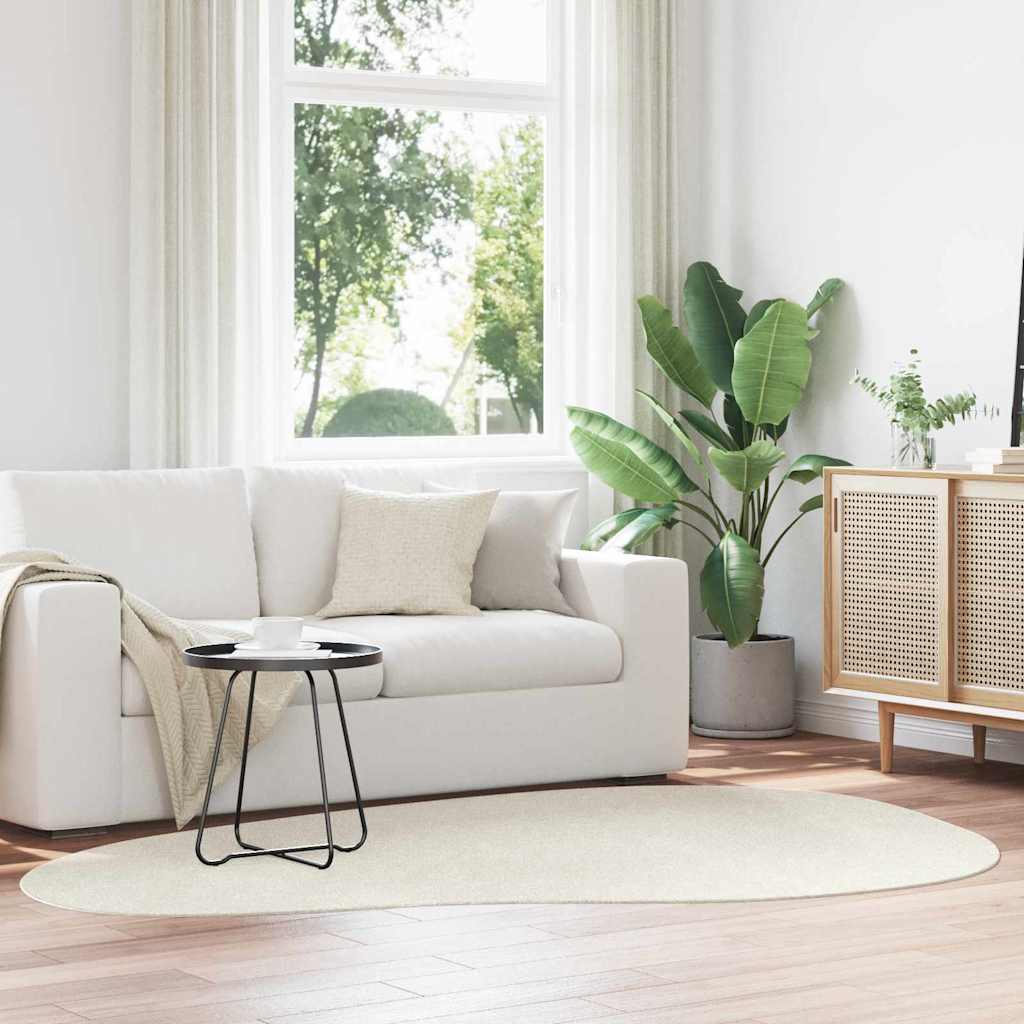 Teppich HUARTE Creme 160 x 230 cm Polyester