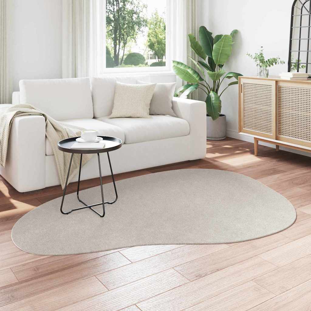 Teppich HUARTE Sand 140 x 200 cm Polyester