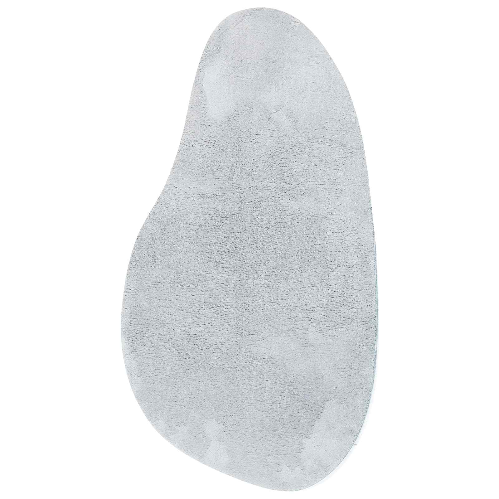 Teppich HUARTE Grau 80 x 150 cm Polyester