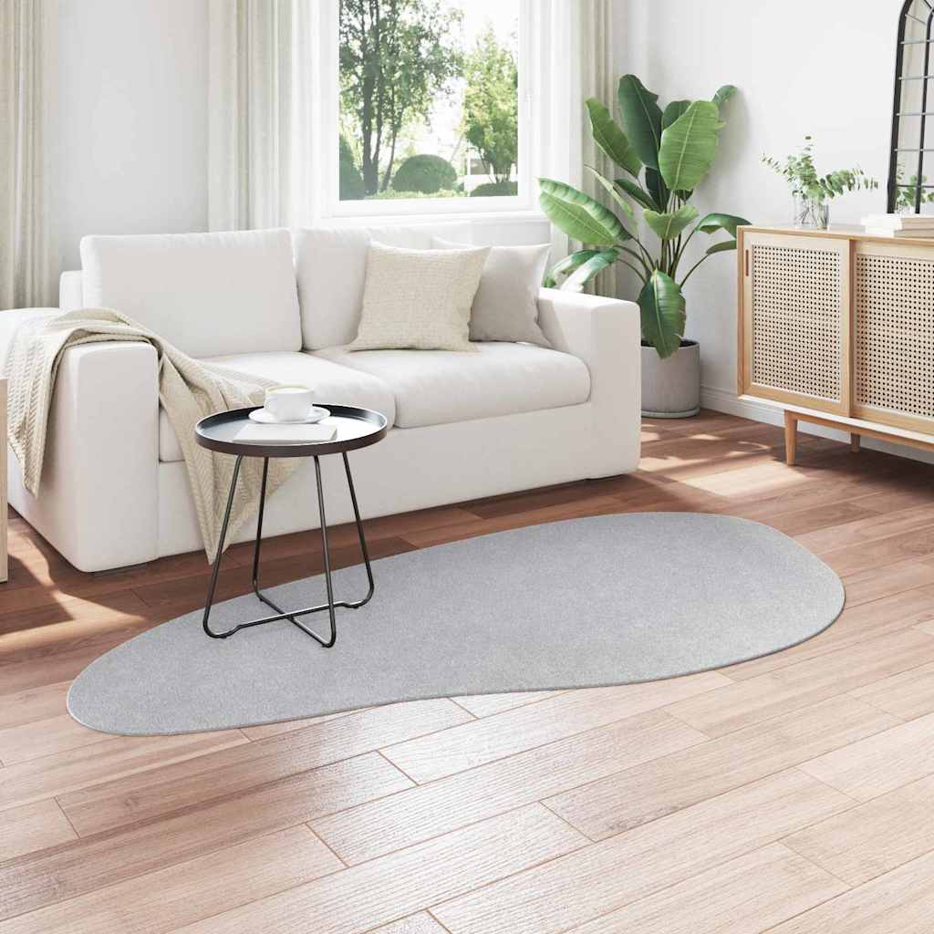 Teppich HUARTE Grau 100 x 200 cm Polyester