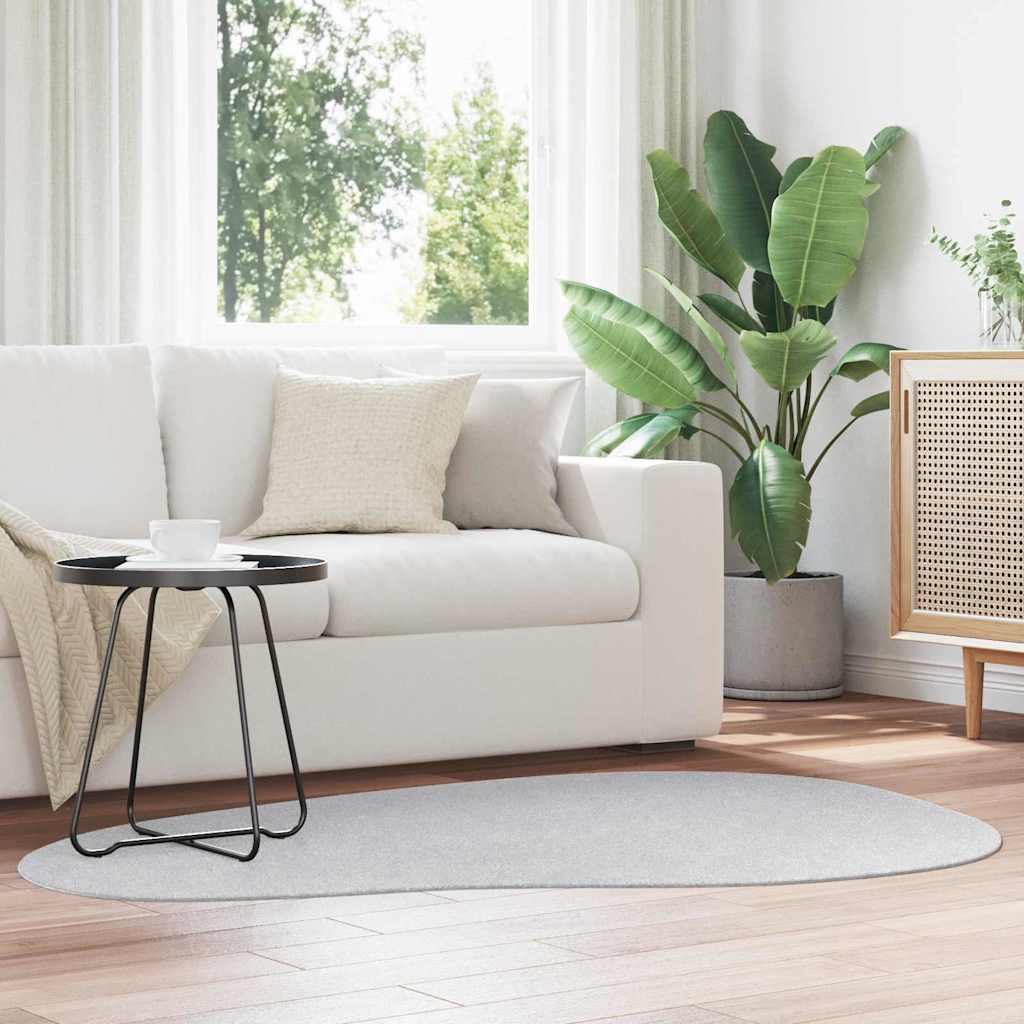 Teppich HUARTE Grau 120 x 170 cm Polyester