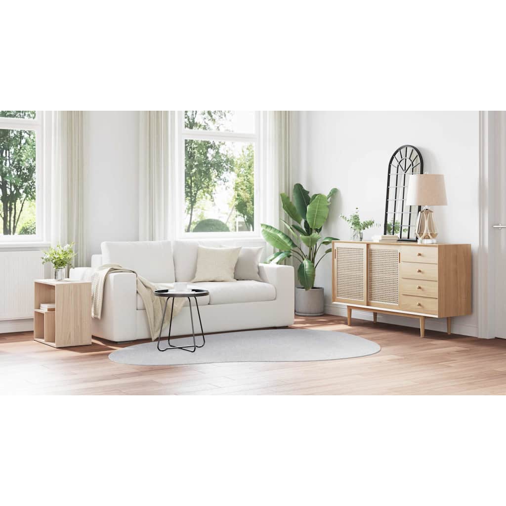 Teppich HUARTE Grau 160 x 230 cm Polyester