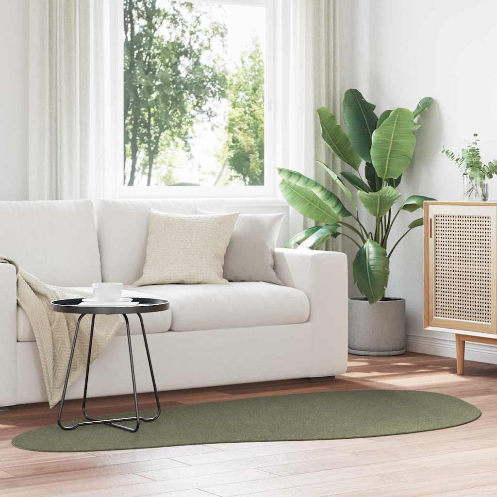Teppich HUARTE Waldgrün 100 x 200 cm Polyester