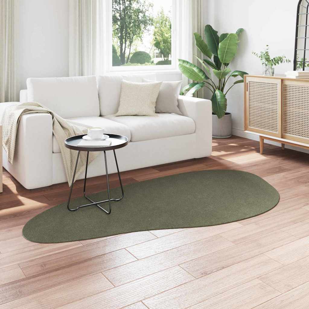 Teppich HUARTE Waldgrün 100 x 200 cm Polyester
