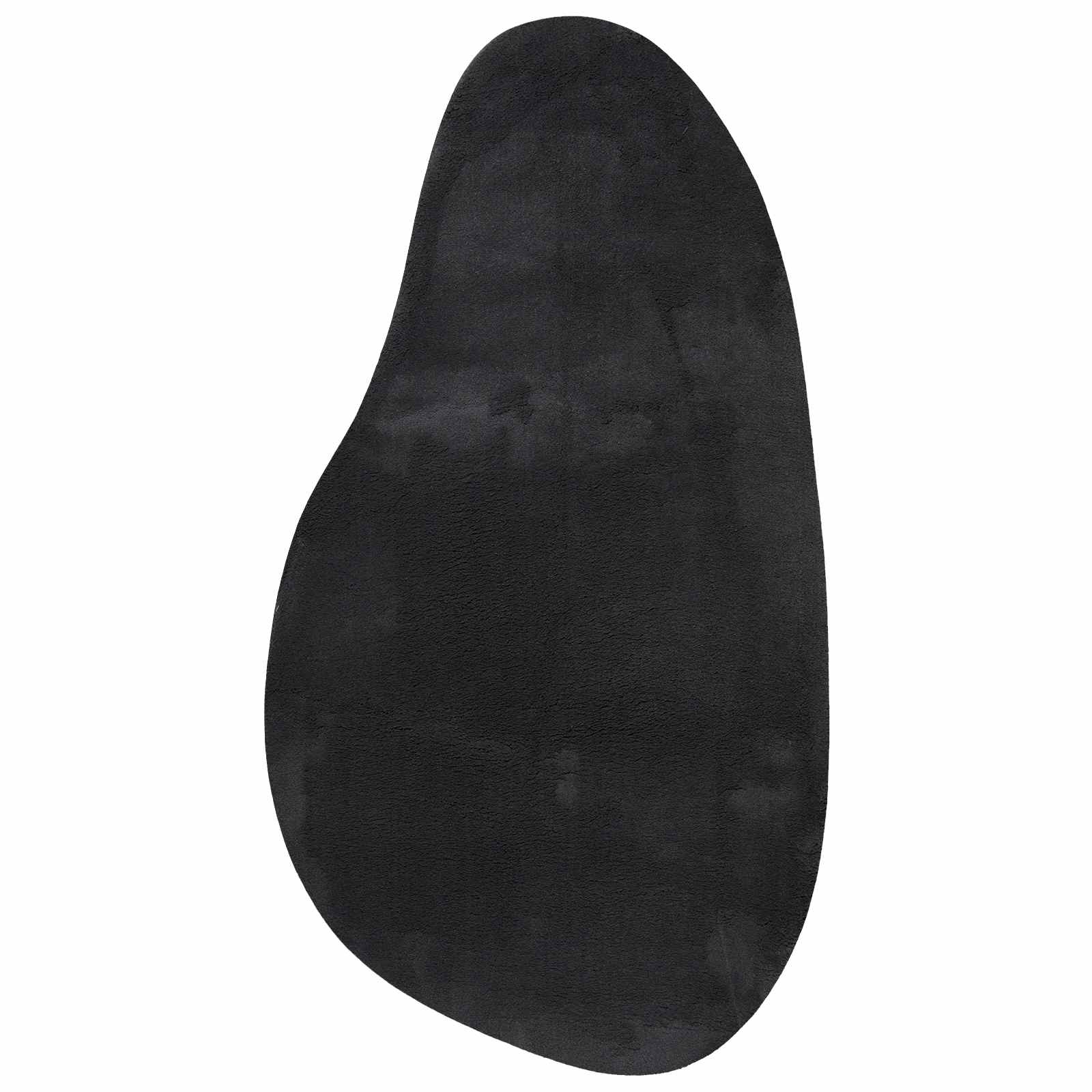 Teppich HUARTE Schwarz 80 x 150 cm Polyester
