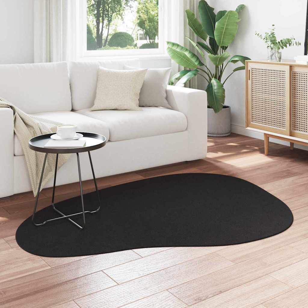 Teppich HUARTE Schwarz 120 x 170 cm Polyester