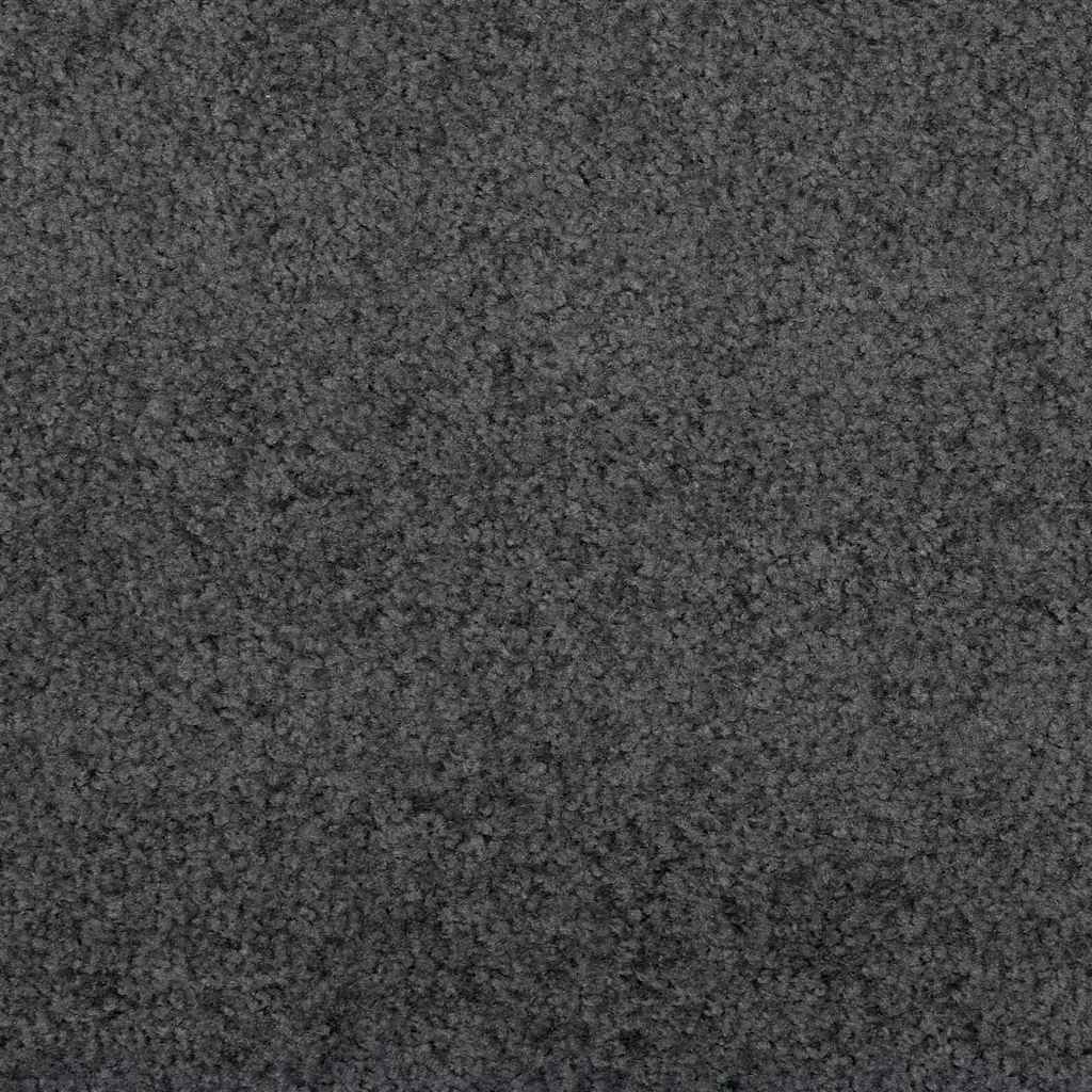 Fußmatte Anthrazit und Schwarz 120 x 250 cm Polyamid und PVC