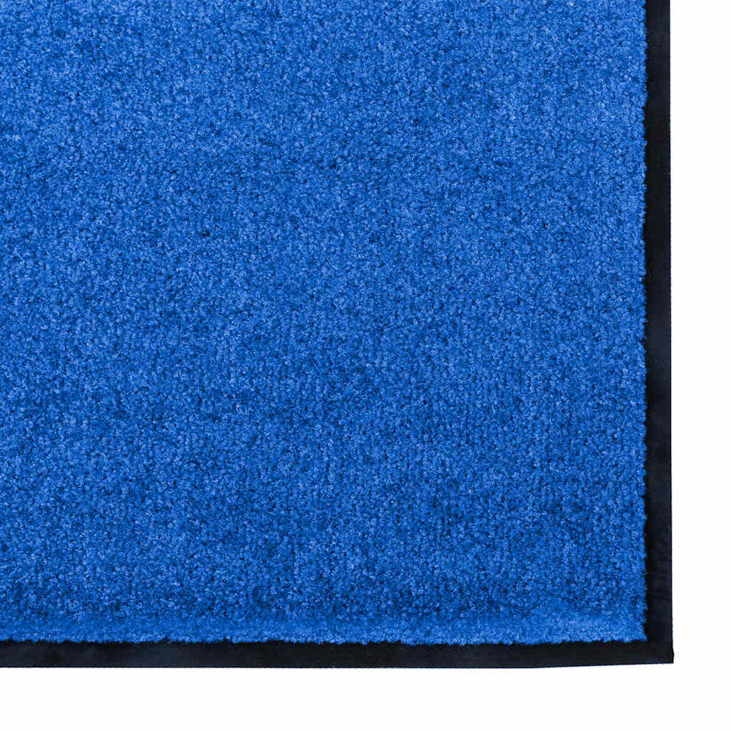 Fußmatte Blau und Schwarz 120 x 250 cm 100% Polyamid