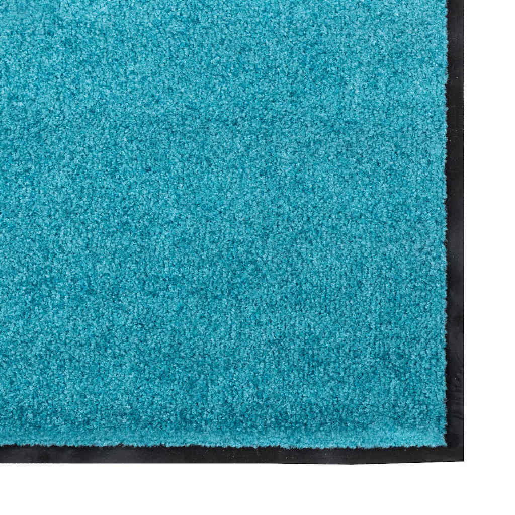 Fußmatte Cyan und Schwarz 120 x 300 cm 100% Polyamid