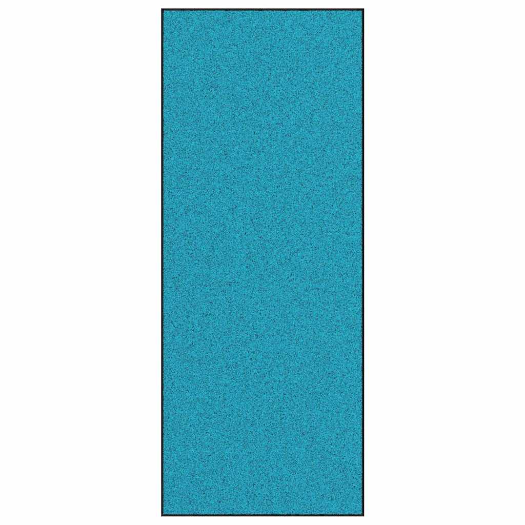 Fußmatte Cyan und Schwarz 120 x 300 cm 100% Polyamid