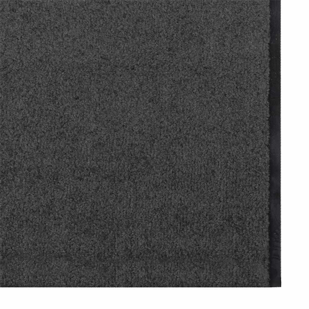 Fußmatte Anthrazit und Schwarz 120 x 400 cm 100% Polyamid