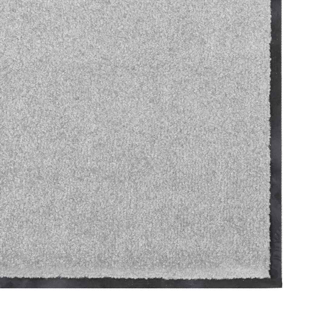 Fußmatte Grau und Schwarz 120 x 300 cm 100% Polyamid