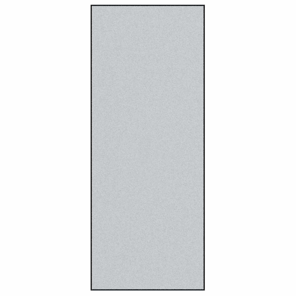 Fußmatte Grau und Schwarz 120 x 300 cm 100% Polyamid