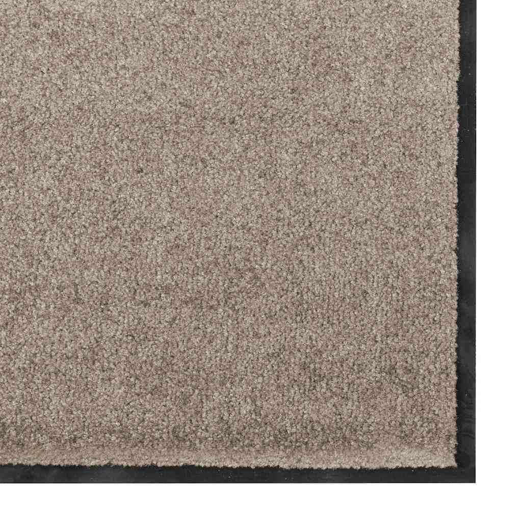 Fußmatte Beige und Schwarz 120 x 180 cm 100% Polyamid