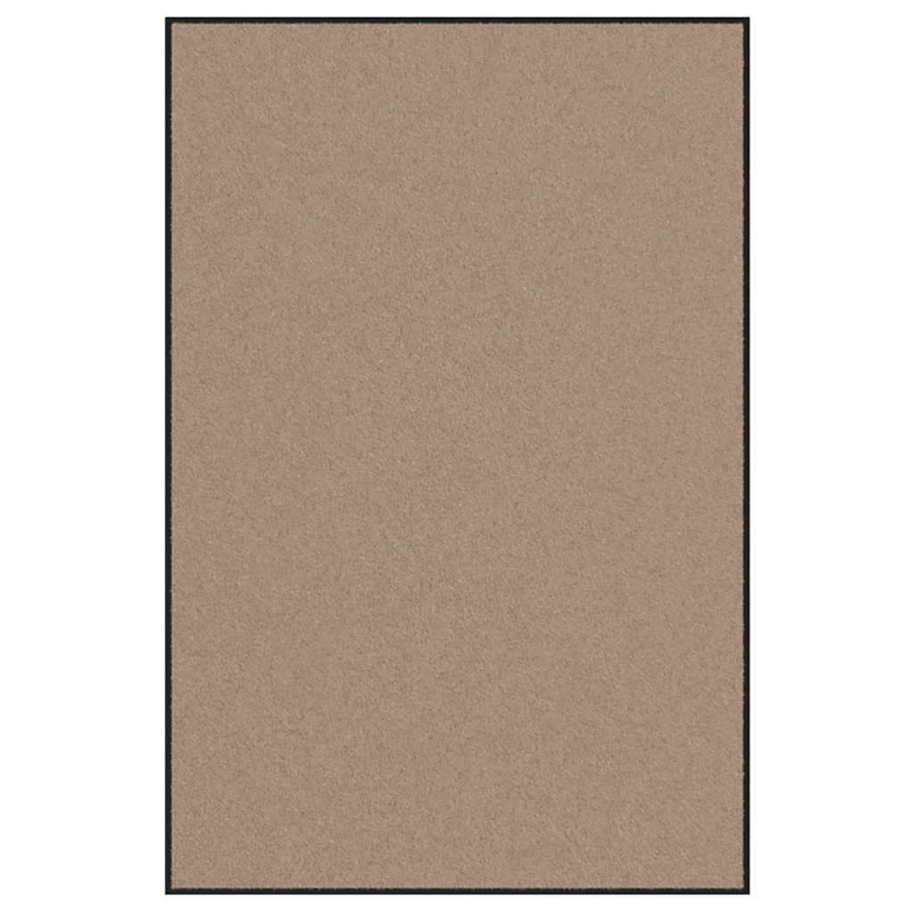Fußmatte Beige und Schwarz 120 x 180 cm 100% Polyamid