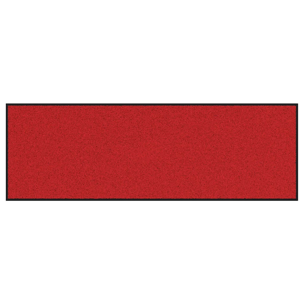 Fußmatte Rot und Schwarz 60 x 180 cm 100% Polyamid