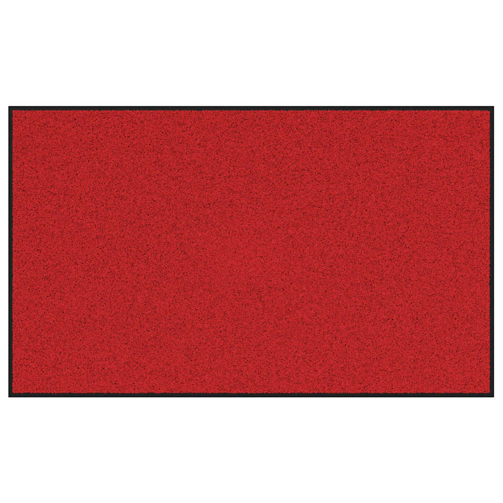 Fußmatte Rot und Schwarz 90 x 150 cm 100% Polyamid