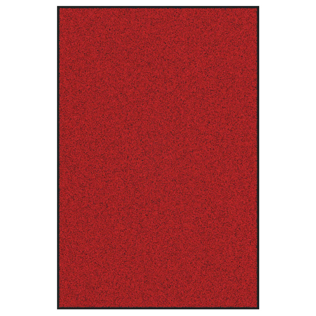 Fußmatte Rot und Schwarz 120 x 180 cm 100% Polyamid