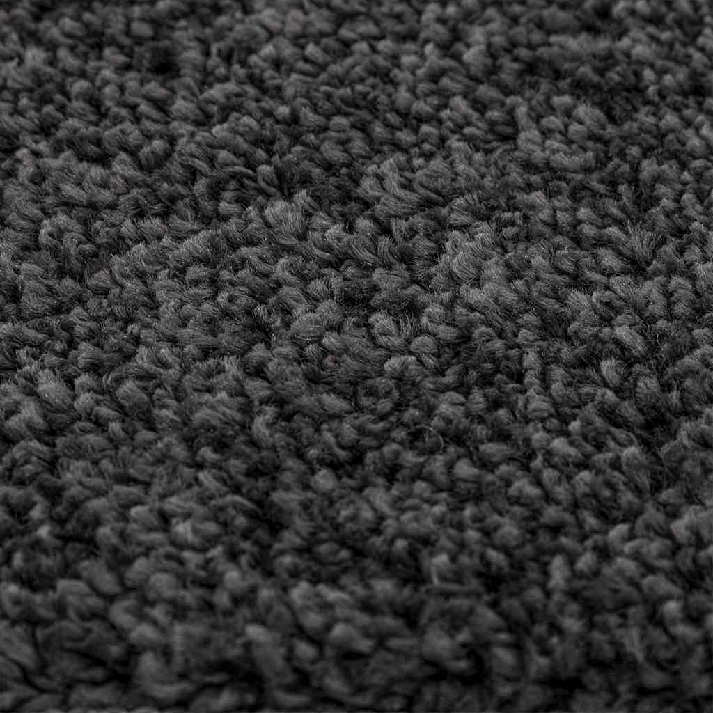 Anti-Rutsch Shaggy Teppich Dunkelgrau 120 x 120 cm PP
