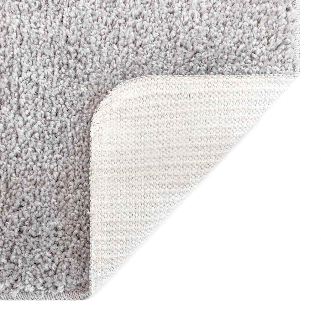 Anti-Rutsch Shaggy Teppich Grau 120 x 120 cm PP