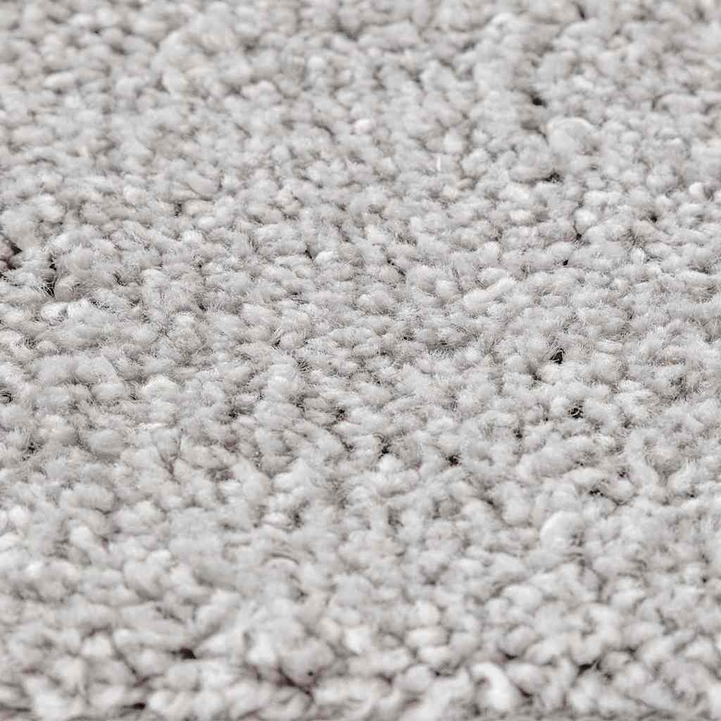 Anti-Rutsch Shaggy Teppich Grau 120 x 120 cm PP