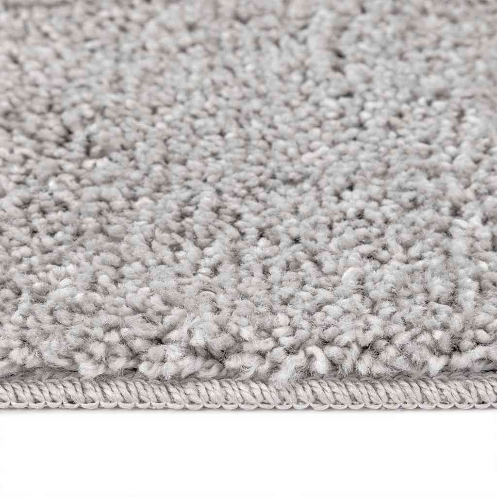 Anti-Rutsch Shaggy Teppich Grau 160 x 160 cm PP