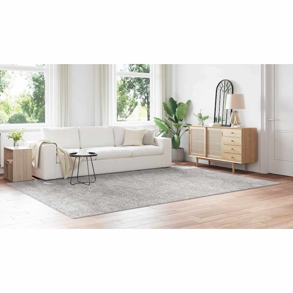 Anti-Rutsch Shaggy Teppich Grau 240 x 340 cm PP