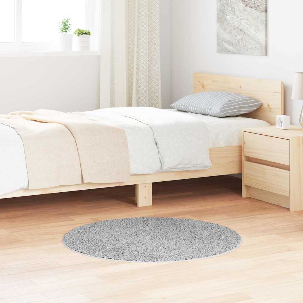 Anti-Rutsch Shaggy Teppich Grau 90 x 90 cm PP