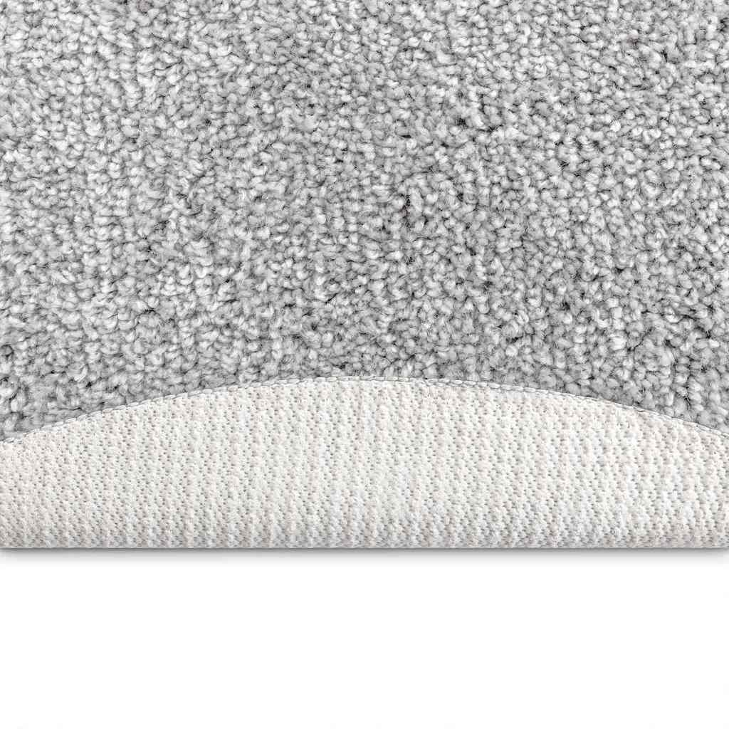 Anti-Rutsch Shaggy Teppich Grau 120 x 120 cm PP