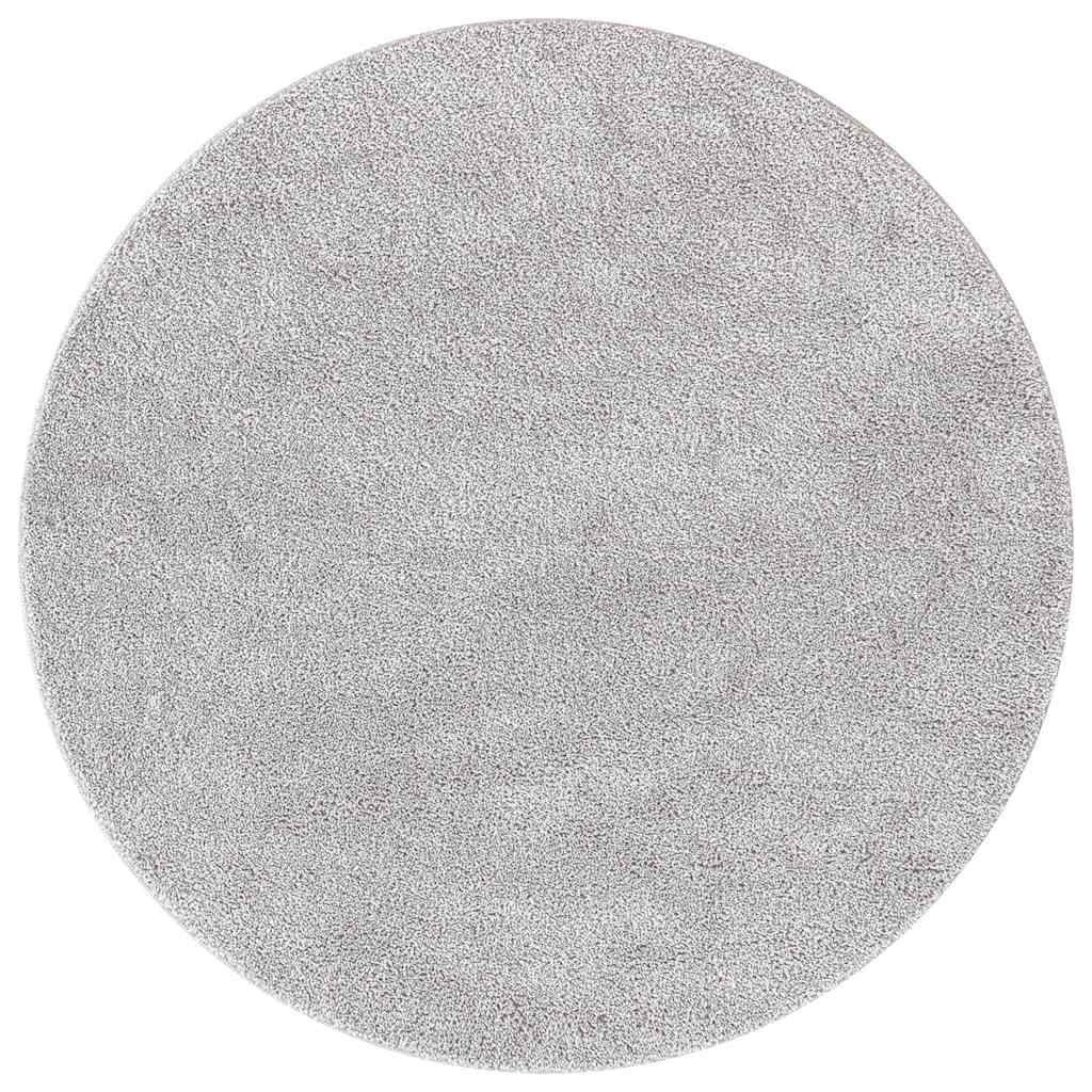 Anti-Rutsch Shaggy Teppich Grau 120 x 120 cm PP