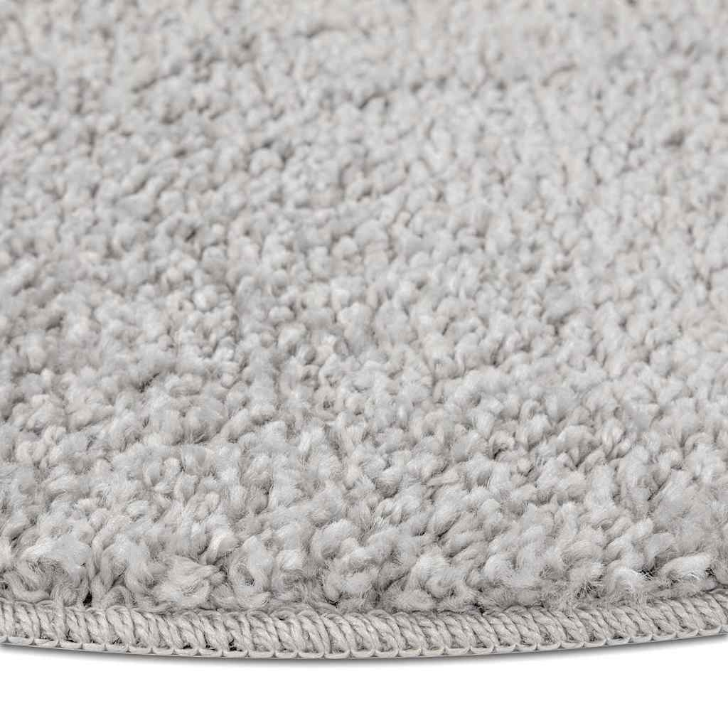 Anti-Rutsch Shaggy Teppich Grau 160 x 160 cm PP