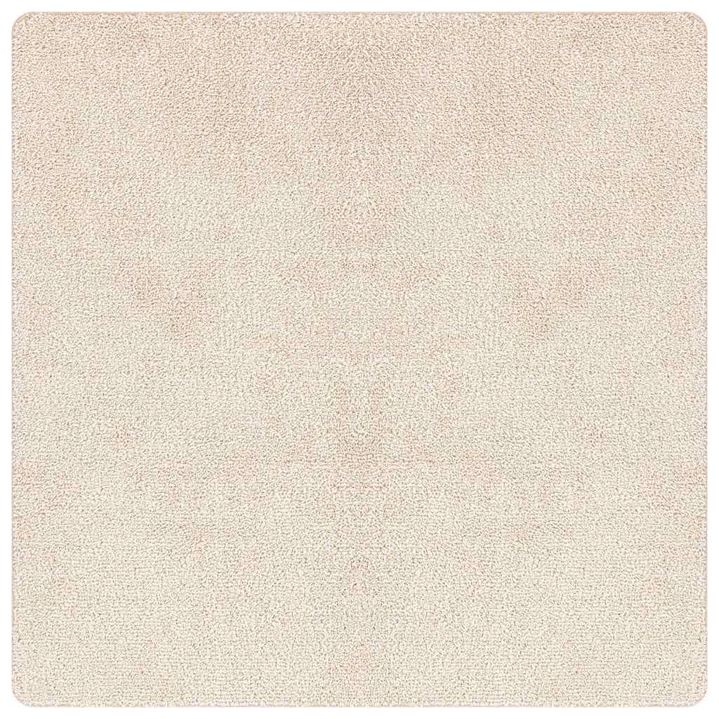 Anti-Rutsch Shaggy Teppich Creme 160 x 160 cm PP