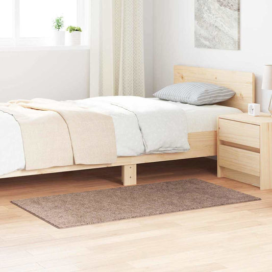 Anti-Rutsch Shaggy Teppich Braun 80 x 150 cm PP